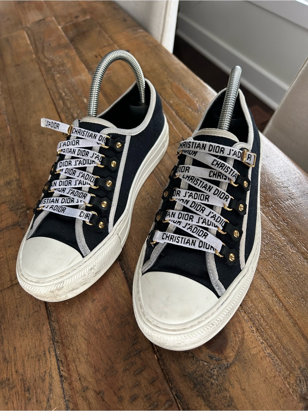 Dior Black and White J'Adior Low-Top Sneakers